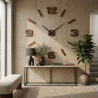 Nástenné hodiny Flexistyle EKO z dubového dreva 130cm hnedé, z540g eco d9-1-x